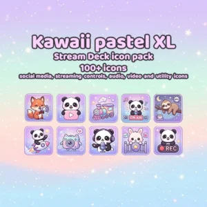 Stream Deck Kawaii Pastel XL Icon Pack preview