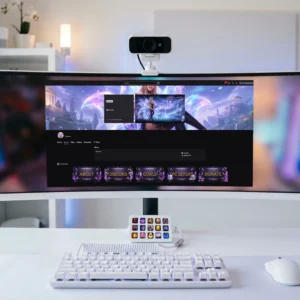 Ahri League of Legends branding kit preview for Twitch and YouTube streamers with panels, banners, thumbnails, and channel graphics