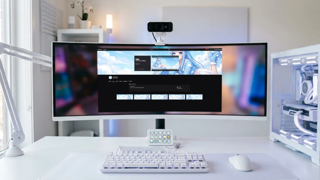 Dreamy Sky Twitch and YouTube branding preview with pastel sky panels, creator graphics, stream banners, and social media assets